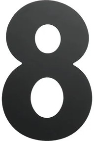 Domové číslo "8" čierne 15 cm