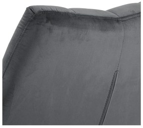 Sivé otočné zamatové kreslo Paris – Actona