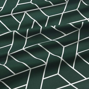 Goldea bavlnená obliečka na vankúš - mozaika na tmavo zelenom 45 x 45 cm