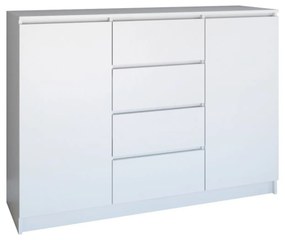 Komoda 2D4S 120 cm biela
