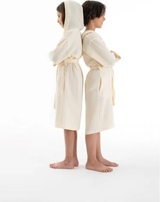 Krémový mušelínový detský župan veľkosť 7-8 rokov Muslin – Foutastic