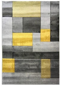 Sivo-žltý koberec Flair Rugs Cosmos, 80 × 150 cm