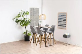 Sada 2 svetlosivých barových stoličiek Actona Dima