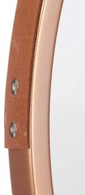 Bronzové nástenné okrúhle zrkadlo ROSEA, priemer 45cm