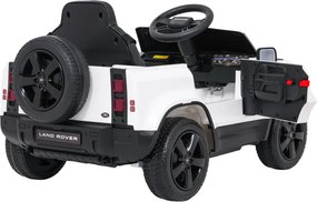 Elektrické autíčko Land Rover Defender biele