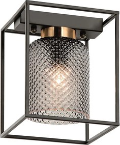 Toolight Toolight, stropné svietidlo 1xE27 APP1264-1C, čierna-zlatá, OSW-06589