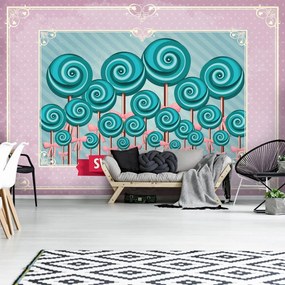 Fototapeta - Sweet Pin Up Lollies (152,5x104 cm)