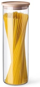 Simax Dóza na potraviny s dreveným vrchnákom 1,8 l