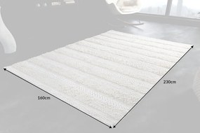 Dizajnový koberec Napua 230 x 160 cm slonovinový