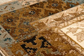 Vlnený koberec OMEGA LUMENA etnický, vintage kamel Veľkosť: 235x350 cm