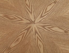 Kulatý jídelní stůl Angel 100 cm dub přírodní/černý