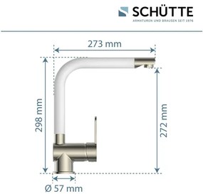 Schütte Kuchynská batéria RIO (nehrdzavejúca oceľ/biela)  (100335931)