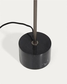 Čierna stojacia lampa (výška 121 cm) Lynor – Kave Home