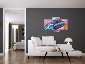 Obraz - Sfarbený chameleón (90x60 cm)