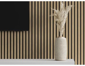 Mexen Lam-B, akustické stenové lamely 275 × 30 cm, HDF doska 4 mm, technická dyha, orech ľanový, S100-275307-3015-015