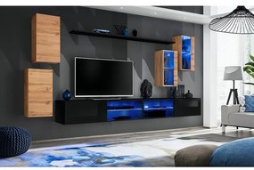 Obývacia Stena Switch Xxv Wotan/Čierna