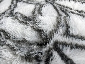 TZ Biely vzorovaný koberec shaggy Decor Latern Rozmer: 140x200 cm