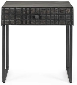 Nočný stolík dorset čierny 50 x 55 cm MUZZA