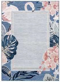 Dywany Łuszczów Kusový koberec Botanic 65240 Flamingo navy – na von aj na doma - 117x170 cm