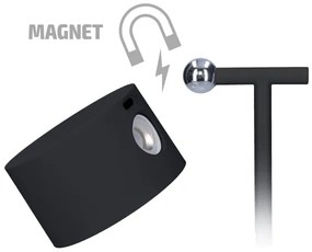 Solight WO68-B-LED Stm. nabíjacia lampa 3v1 LED/4W/2000 mAh 3000/4000/6500K čierna