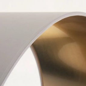 Luster na lanku ALBA 1xE27/15W/230V pr. 40 cm biela/zlatá