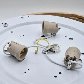 Luster na lanku OAK 3xE27/60W/230V dub ø 47,5 cm