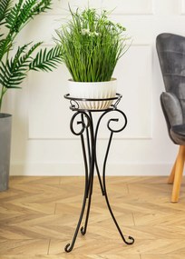 STOJAN NA KVETINÁČ SHANE 74X34 CM ČIERNA