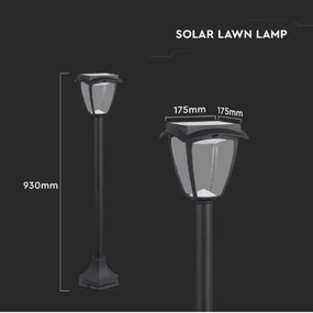 LED Solárna lampa LED/2W/230V 93 cm 3000/6000K IP65 2200 mAh