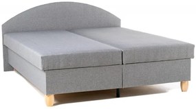 Manželská posteľ Ája na nôžkach, šedá (č.144/buk)