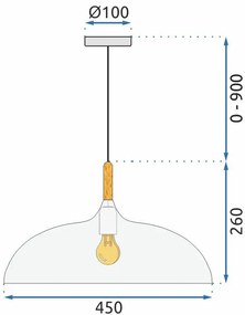 Dekorstudio Stropná lampa ANZO sivá