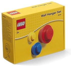 Sada 3 vešiakov na stenu LEGO® Colour