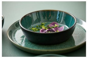 Zelená/čierna kameninová miska Gastro Green/Black – Bitz