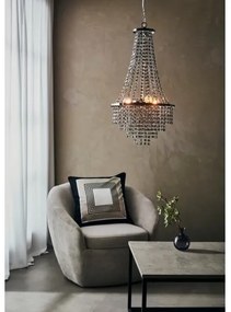 Markslöjd 108124 - Krištáľový luster na reťazi ALLINGTON 3xE14/25W/230V čierna