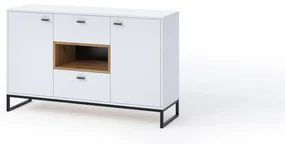 Komoda Oliver K2D2SZ (biela + dub artisan). Akcia -19%. Vlastná spoľahlivá doprava až k Vám domov. 1051817