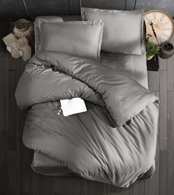 Obliečky bavlnený satén exclusive Modern sivé 200x140cm+90x70cm TiaHome