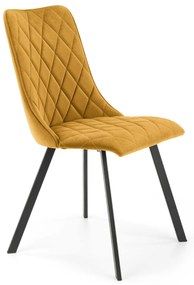Jedálenská stolička K450 - horčicová / čierna