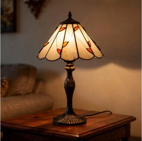 Brilagi - Tiffany vitrážová stolná lampa FOLIA 1xE27/60W/230V