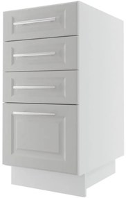 Kuchynská skrinka Emporium D4M/40 light grey stone/biela