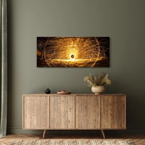 Obraz svietiaceho disku (120x50 cm)