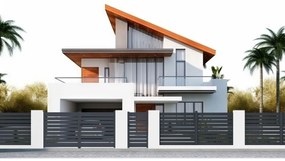 G21 Brána Reno 350x176 cm dvojkrídlová, antracitová