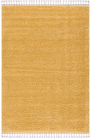 Dekorstudio Jednofarebný shaggy koberec PULPY žltý Rozmer koberca: 80x400cm