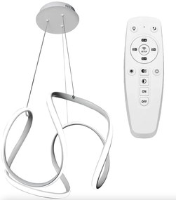 Elegantné moderné LED stropné svietidlo s diaľkovým ovládaním Biela