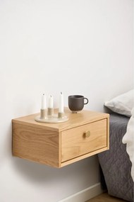 Nočný stolík v dekore duba v svetloprírodnej farbe Monfort – Actona