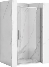 Rea Rapid Swing, 1-krídlové sprchové dvere 90 x195 cm, 6mm číre sklo, chrómový profil, REA-K5606