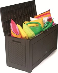 PROSPERPLAST Záhradný box BOXE MATUBA umbra 119 cm – 310 l