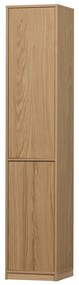 Modulárna knižnica v dekore duba v prírodnej farbe 227x243 cm Modulair – vtwonen