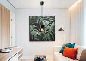 ZÁVESNÝ STROPNÝ LUMPER LED E27 NASTAVITEĽNÝ 0-100 cm HLINÍKOVÉ TIENIDLO