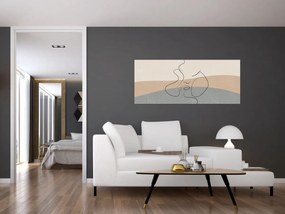 Obraz - Line art bozk (120x50 cm)