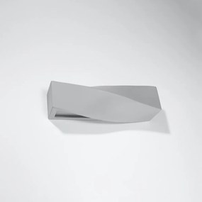 Nástenné svietidlo Sigma, 1x sivé keramické tienidlo