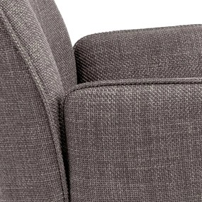 Svetlosivé čalúnené jedálenské kreslá v súprave s podrúčkami 2 ks Glenda – Actona